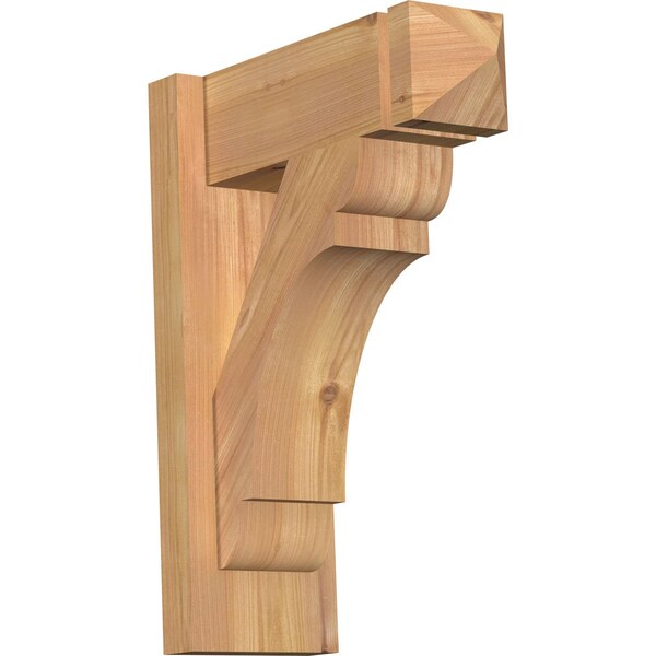 Ekena Millwork Olympic Arts & Crafts Smooth Outlooker, Western Red Cedar, 5 1/2"W x 14"D x 18"H OUT06X14X18OLY03SWR - main